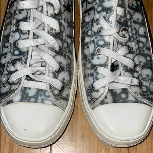 White & Black Dior Oblique Canvas